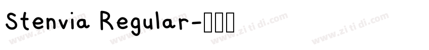 Stenvia Regular字体转换